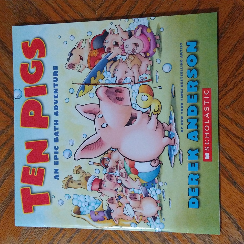 🌟$5 SALE🌟 Ten Pigs An Epic Bath Adventure Children's Book